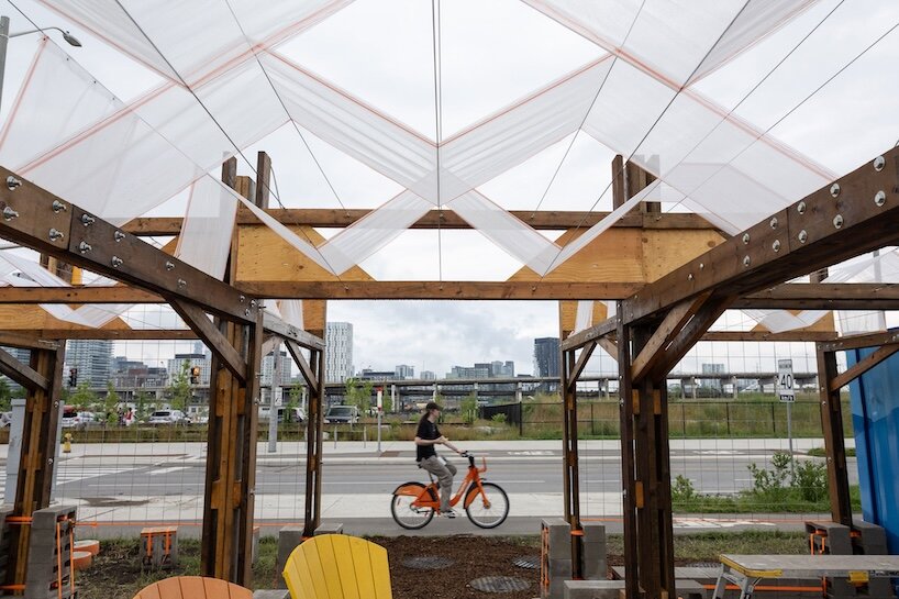 gxn and ha/f stack toronto’s construction leftovers into pop-up public space - 2