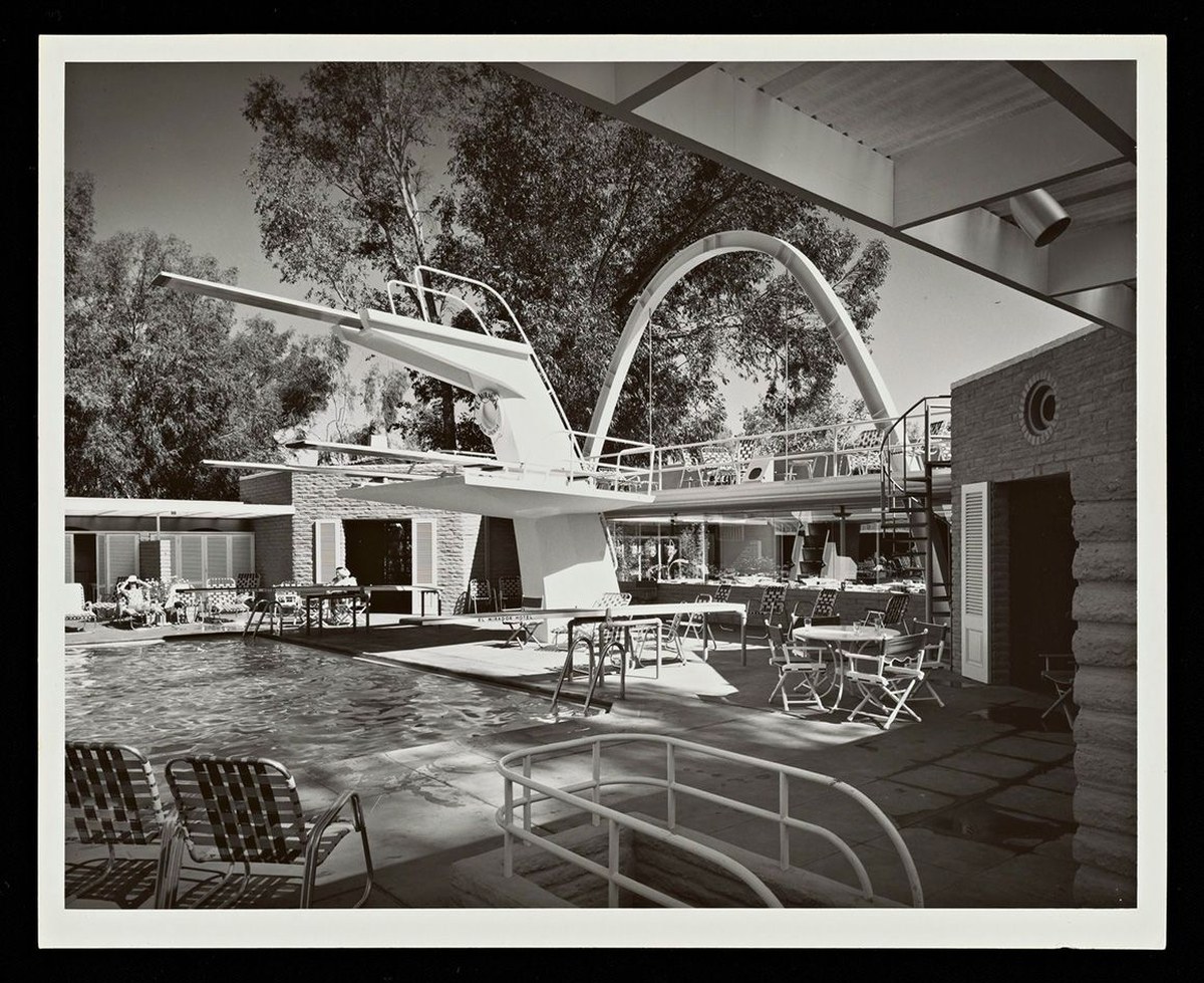 El Mirador Hotel pool, Palm Springs, 1962