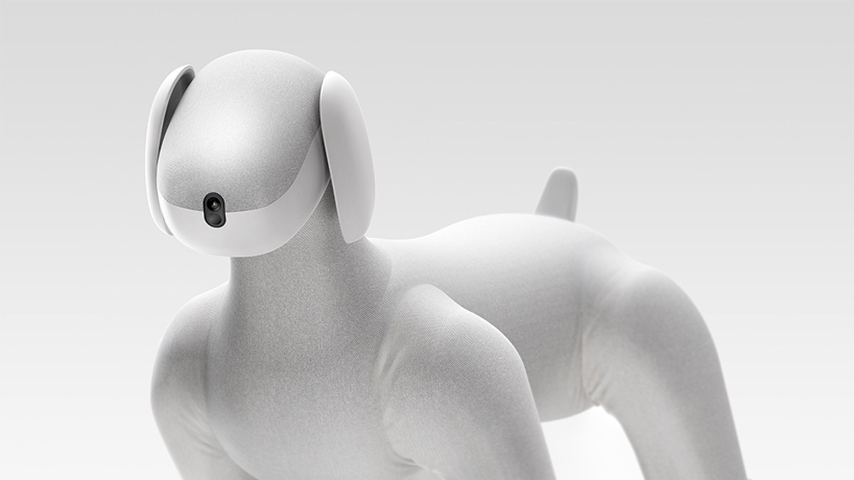 lassie robot dog pairs quadrupedal mobility with a soft removable knitted suit - 1