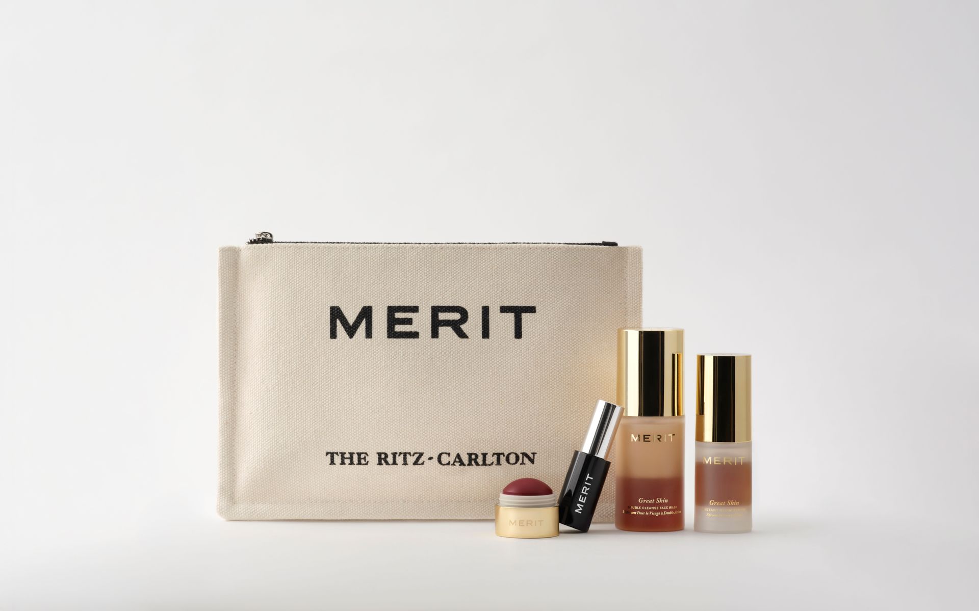 merit beauty the ritz-carlton partnership