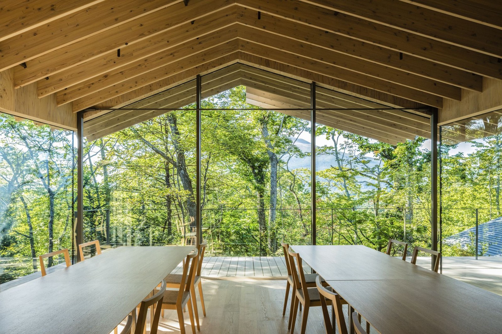 The dining room at Wild Bird Forest Lodge