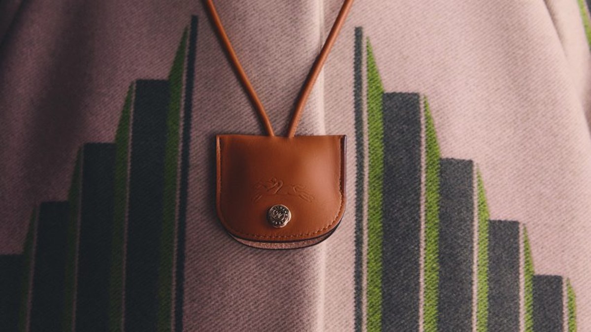 Close-up of patterned coat