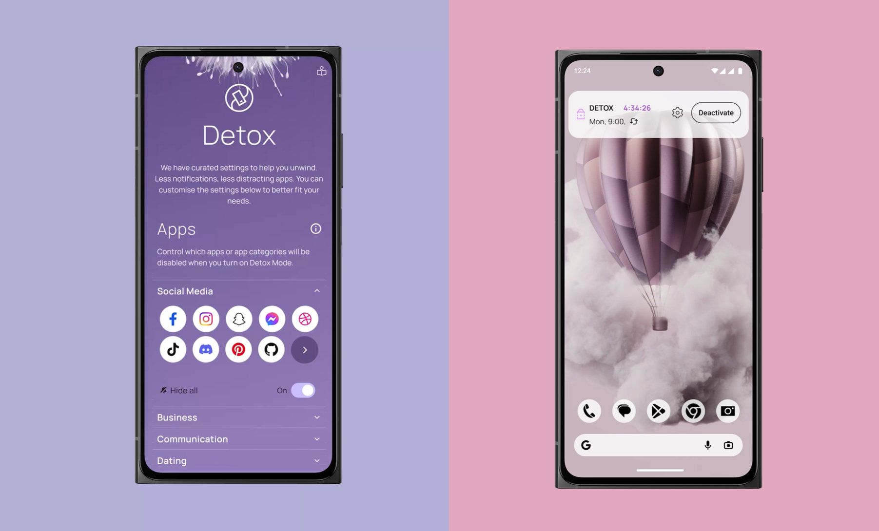 HMD Skyline's Detox mode