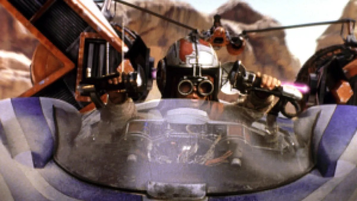 STAR WARS: EPISODE I - THE PHANTOM MENACE, Jake Lloyd, 1999, escape in a vehicle. TM and Copyright (c) Lucasfilm/20th Century Fox Film Corp. . Courtesy: Everett Collection.