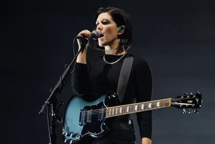 Romy Madley Croft of the xx performs during 2026 Lollapalooza festival in Chicago, US.