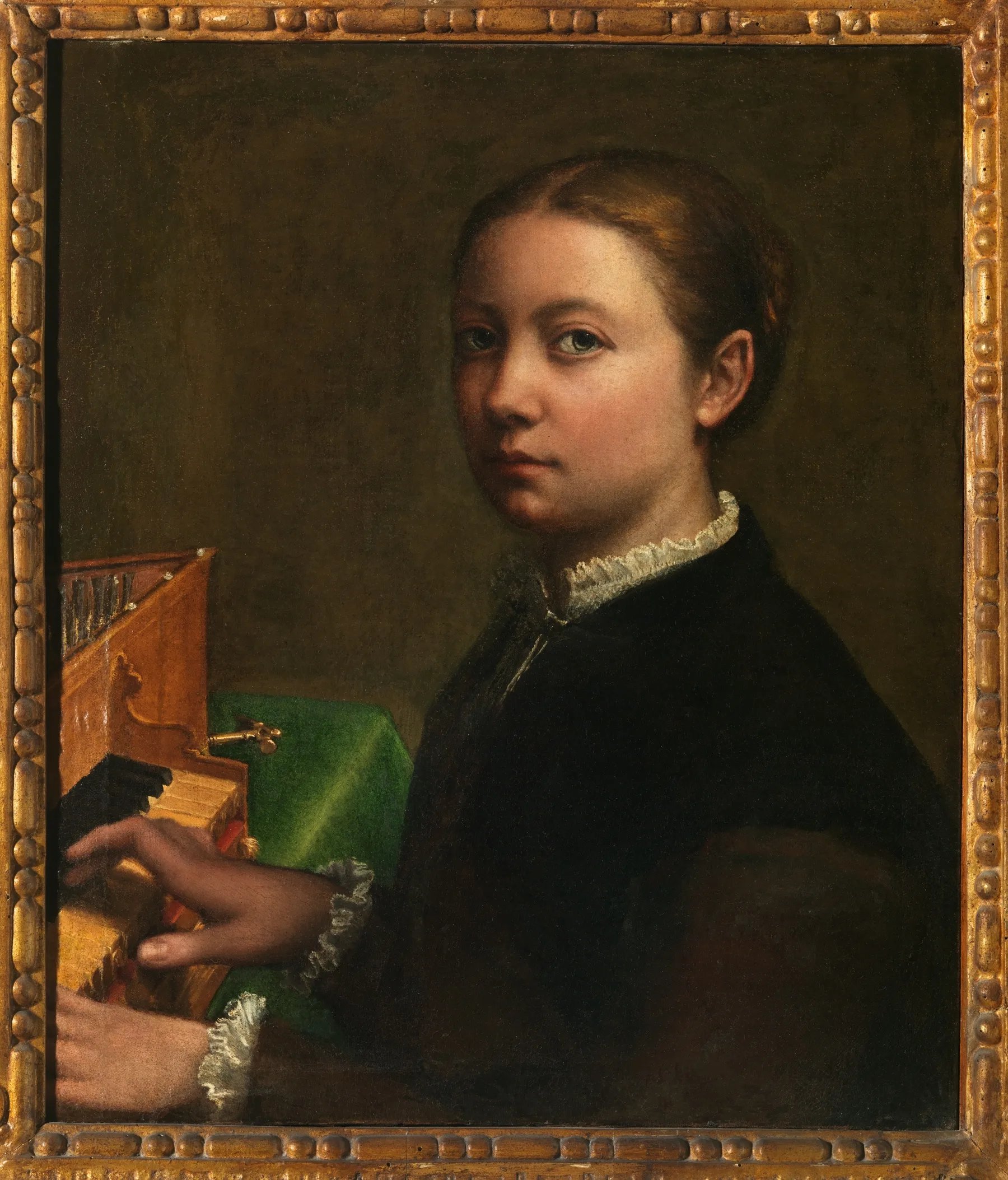 an old fashioned portrait of a woman