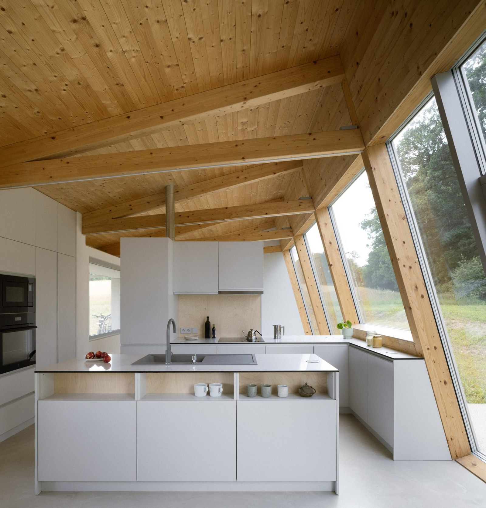 Interior view of Czech home by Papundekl Architects