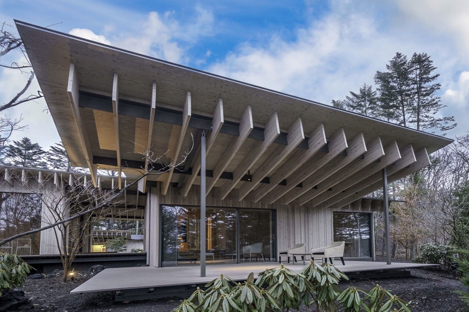 Wild Bird Forest Lodge, Kengo Kuma