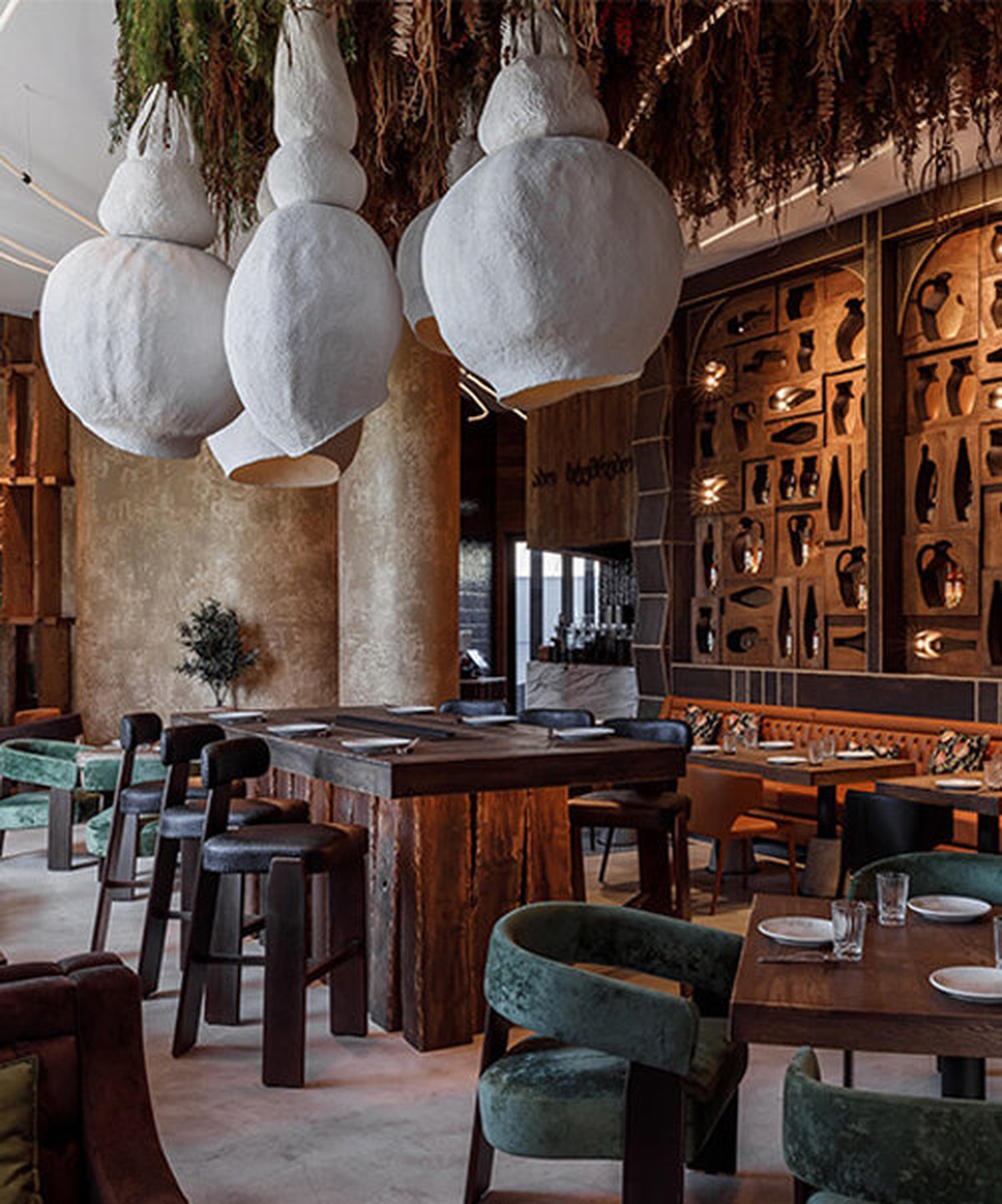 mamuli translates georgian culture and traditions into layered restaurant interior