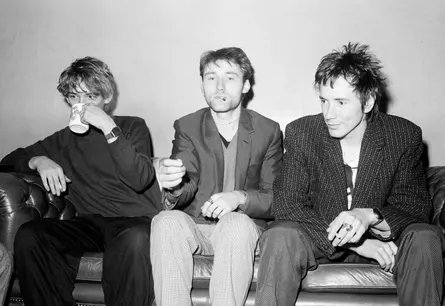 Wobble, centre, with Keith Levene, left, and John Lydon in 1978, the year Public Image Ltd formed.