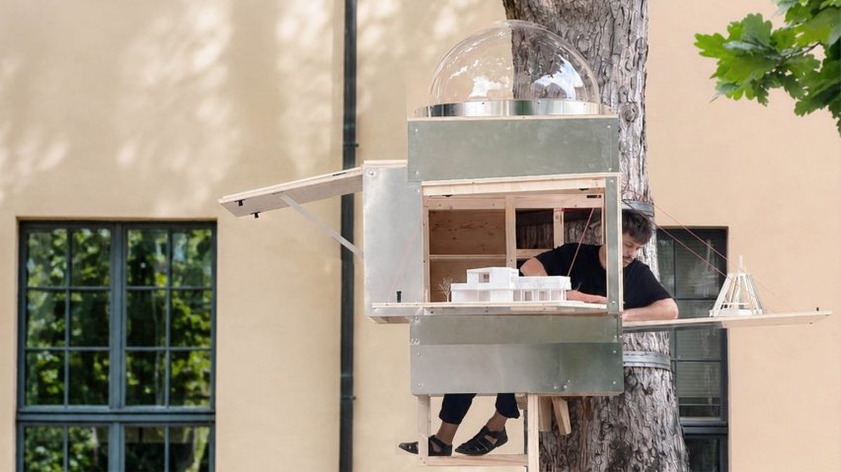 Baumhaus Office treehouse in Weimar by Opposite Office