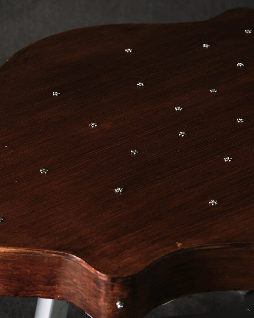 19th-century coffee table gets articulated computer arms to take on a canine form - 6