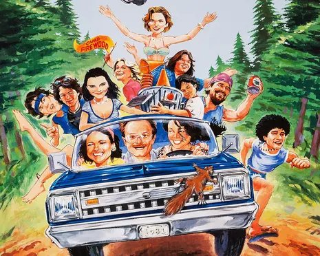 The poster art for Wet Hot American Summer