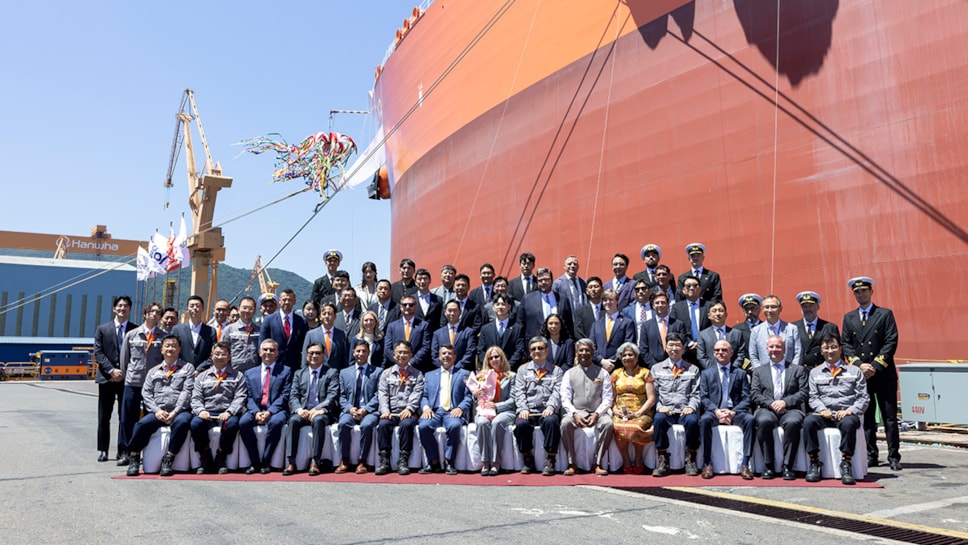 ABS, Hanwha Denizcilik ile Birlikte Yeni Nesil VLCC'nin Adlandırma Törenine Katıldı