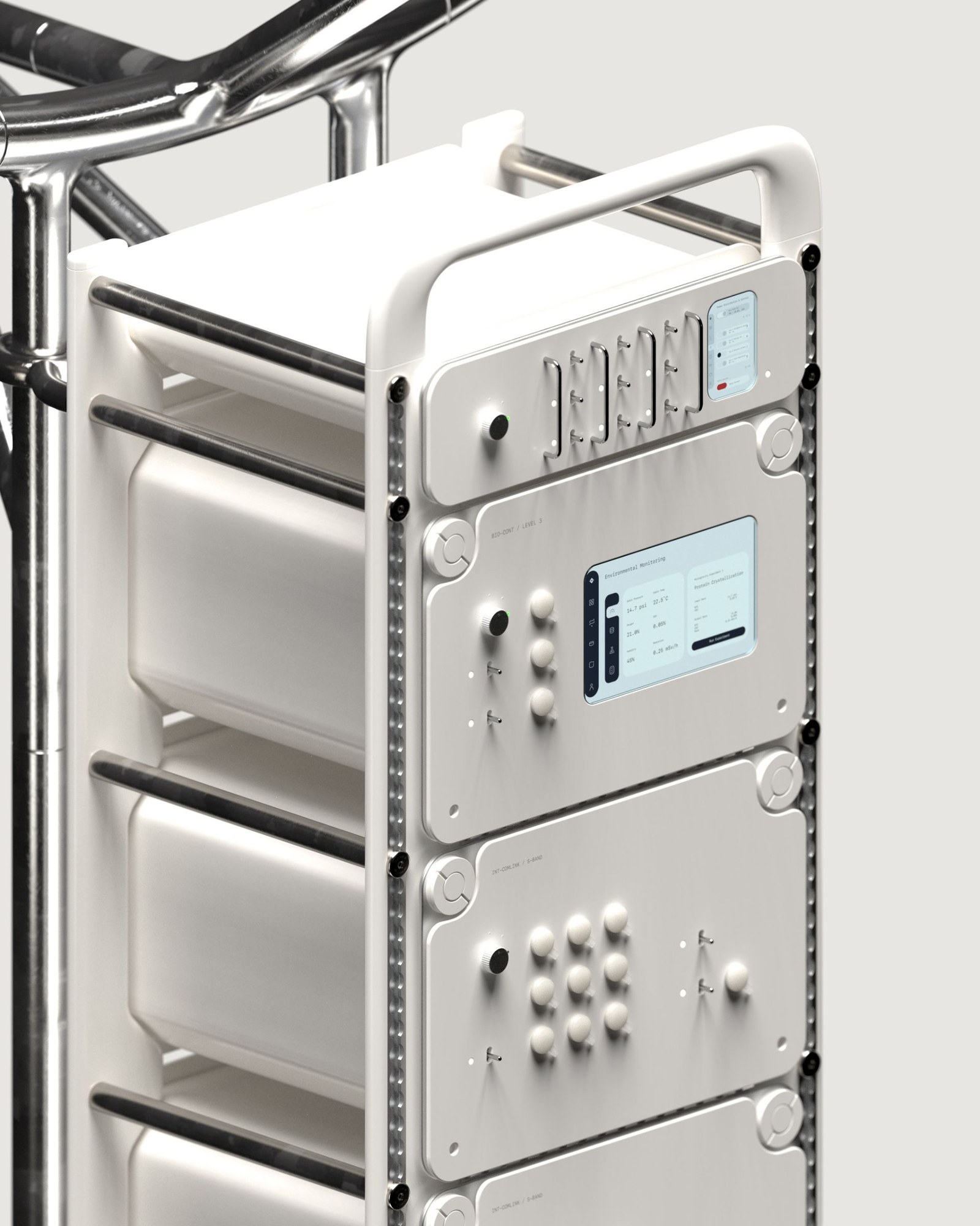 Equipment racks are designed to be modular for easy replacement and upgrades