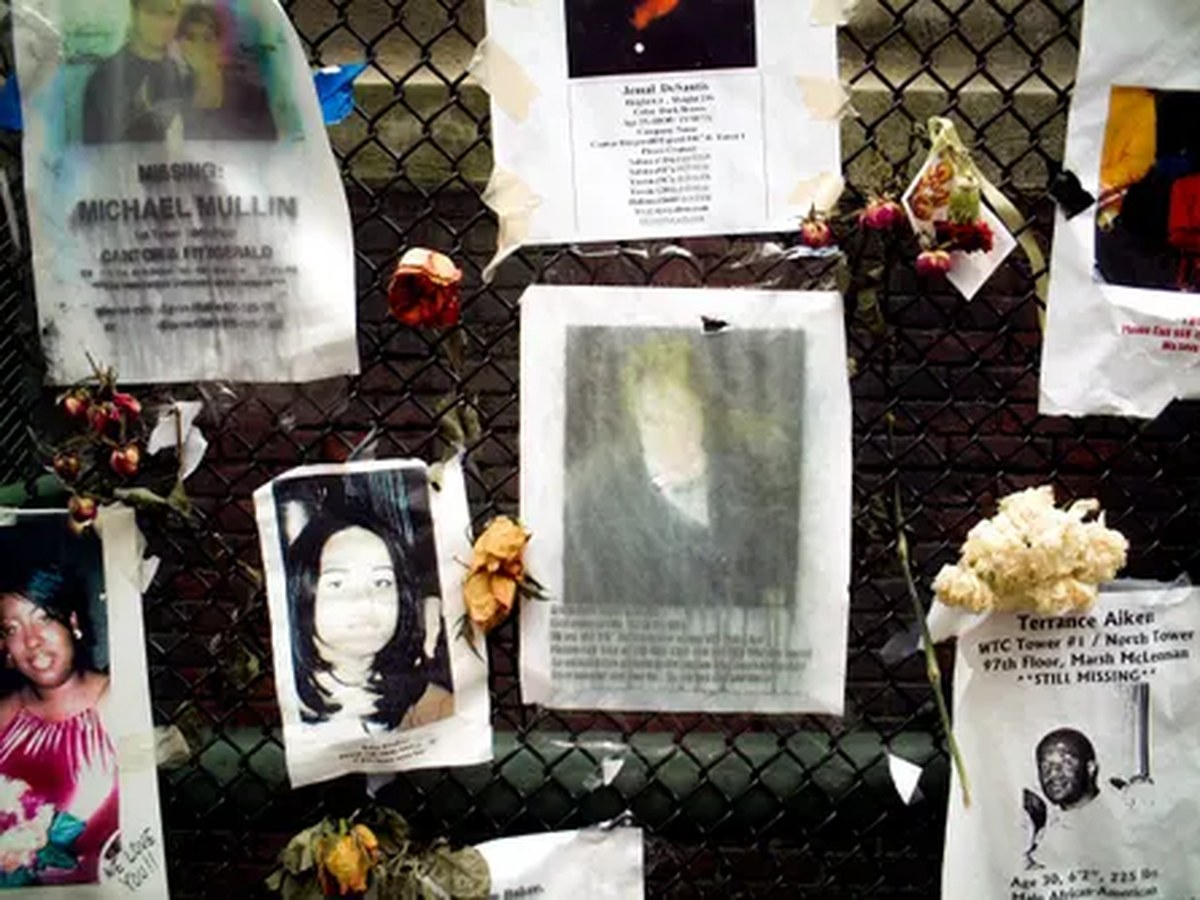 An installation image from Countenance: The 9/11 Missing Posters