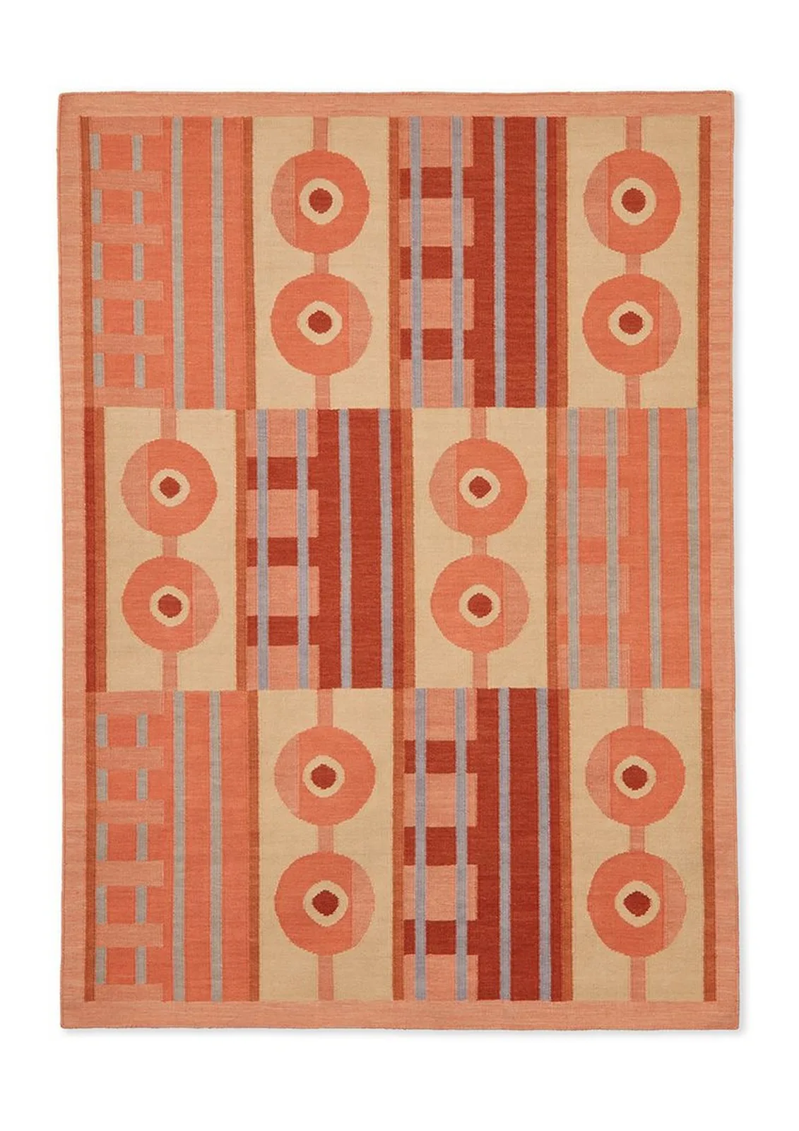 colourful geometric rug design by POoR Collective