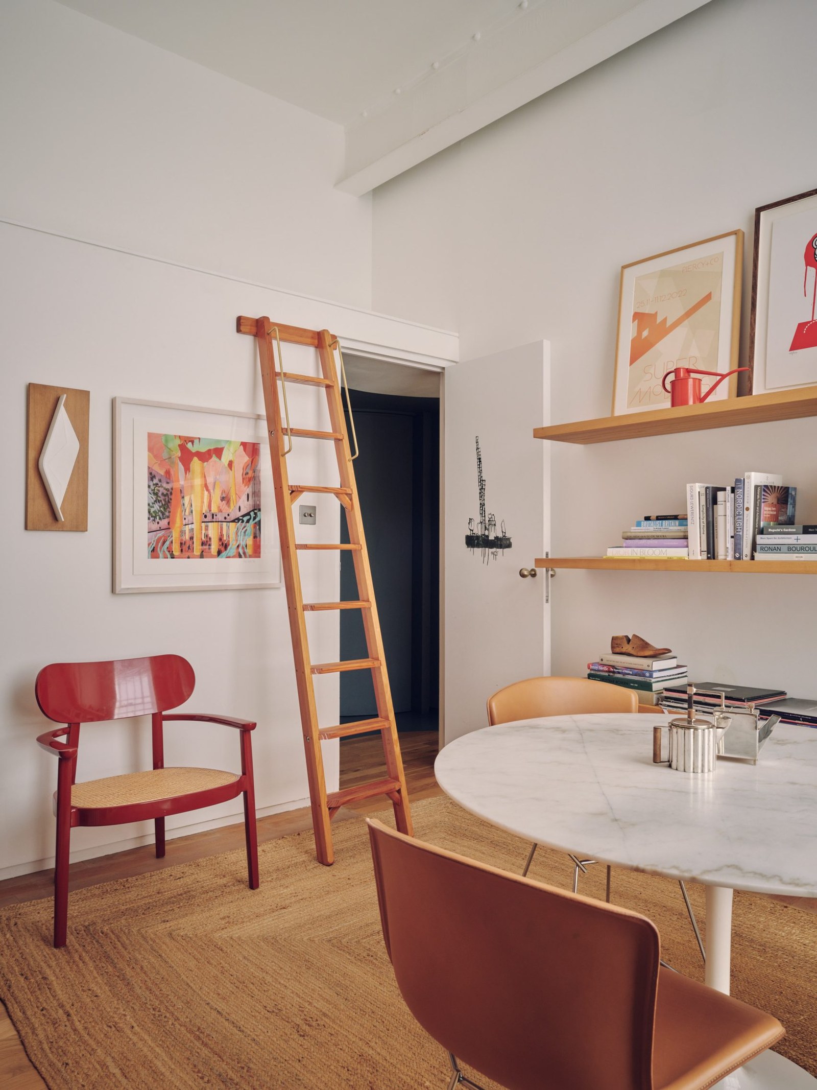 Bedroom with mezzanine loft in Apartment 21 by Piercy & Company