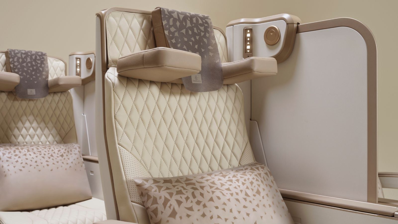emirates new premium economy seat featuring privacy screen