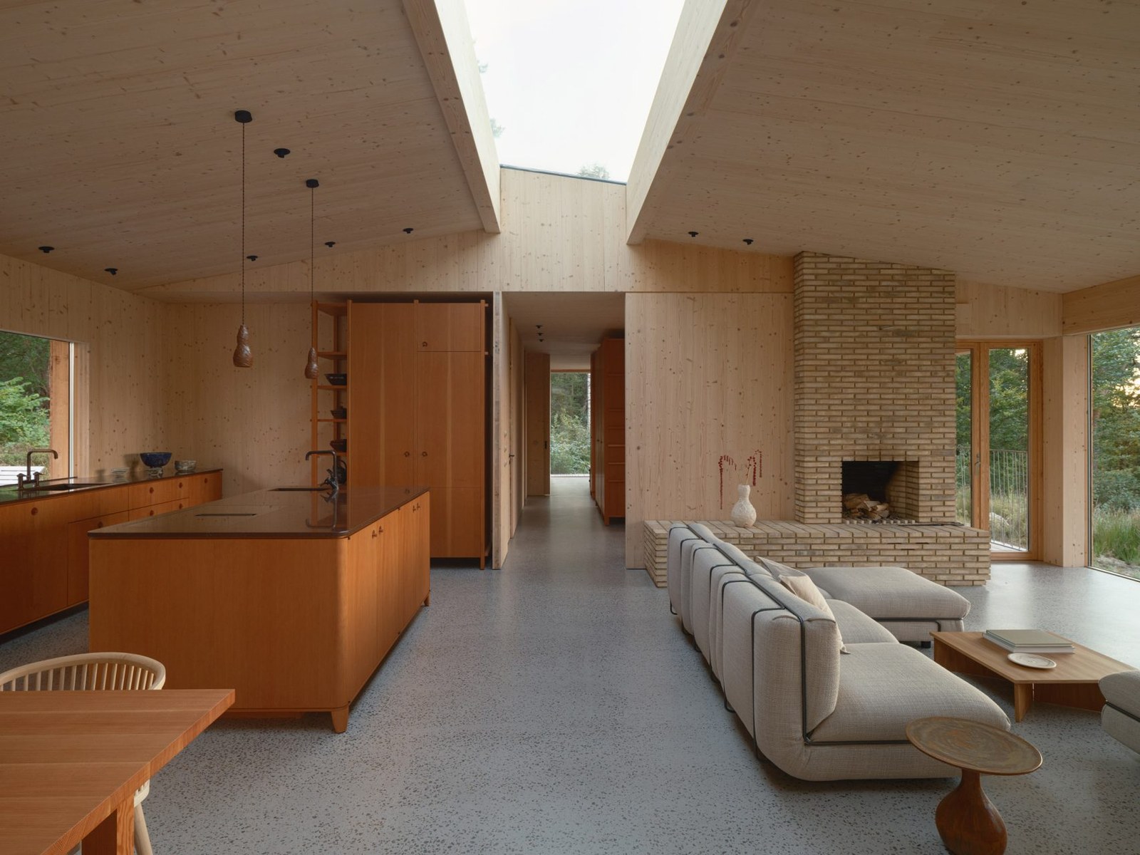 Pine House interior by Johan Sundberg Arkitektur