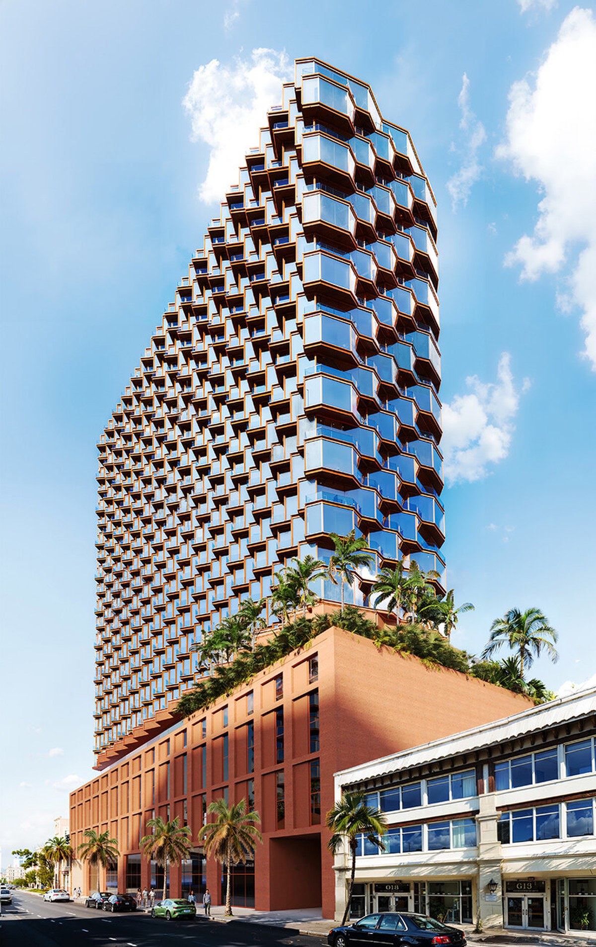 every apartment gets an atlantic view in carlo ratti’s zig-zag west palm beach tower