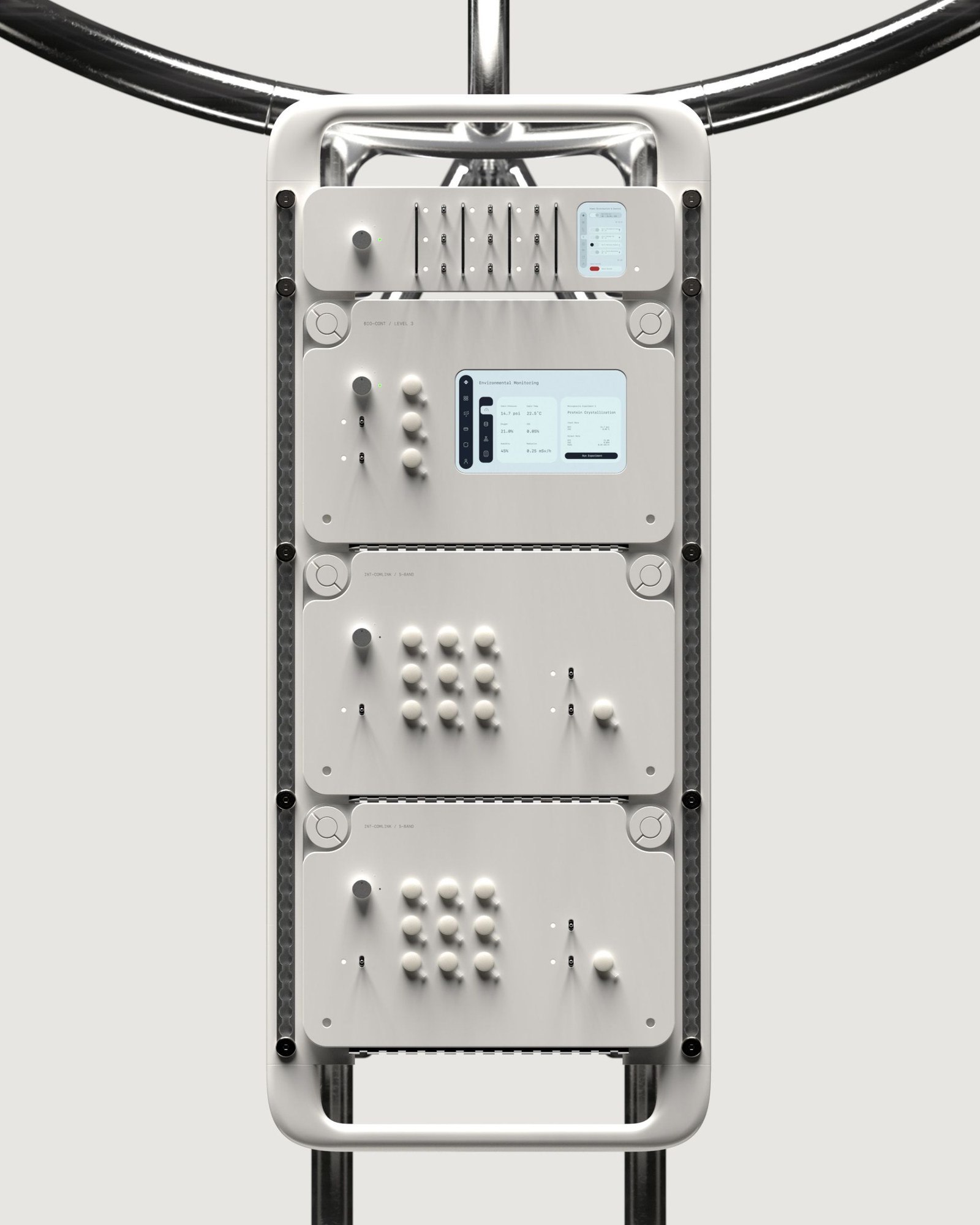 Equipment racks are designed to be modular for easy replacement and upgrades