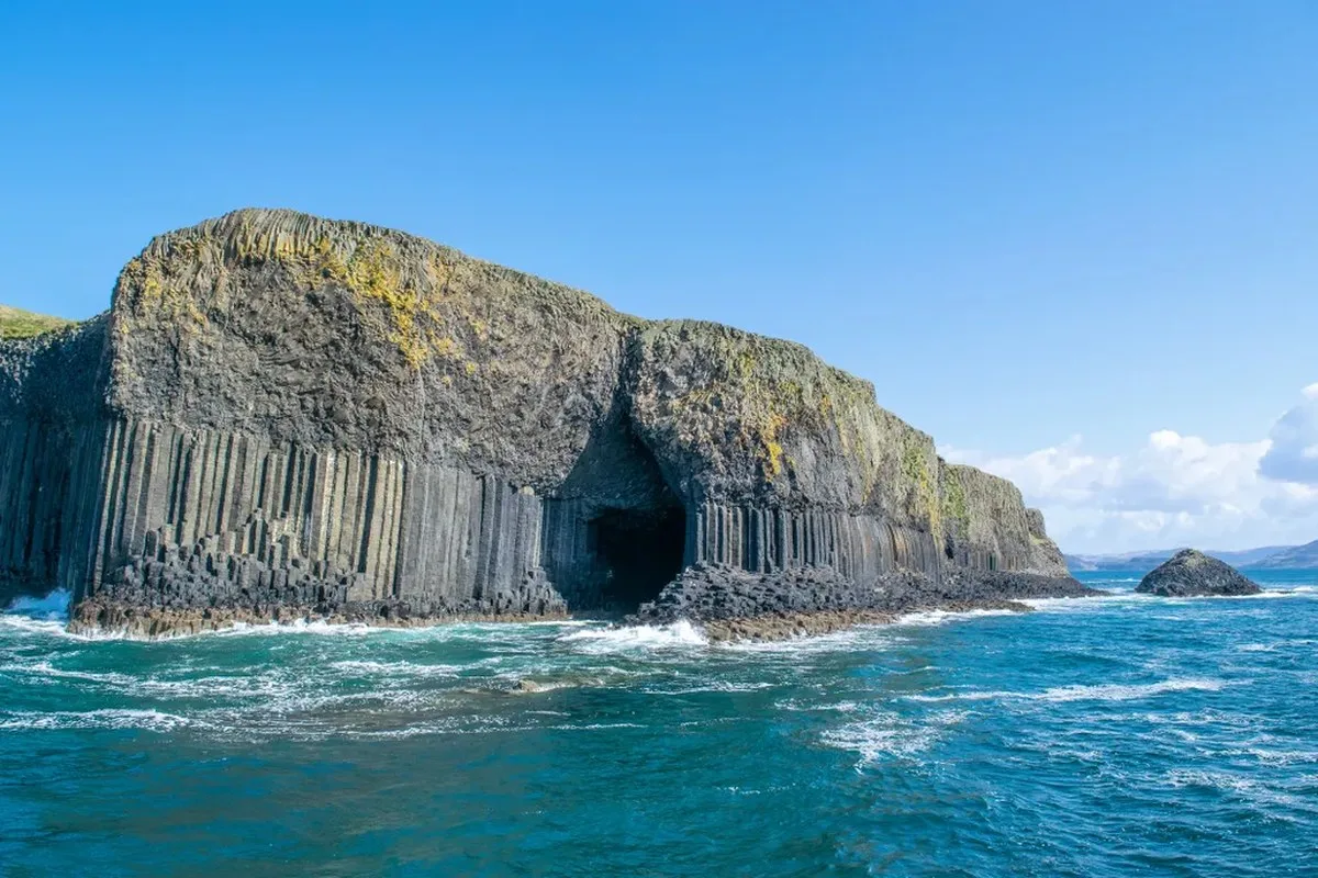 Fingal's Cave from water