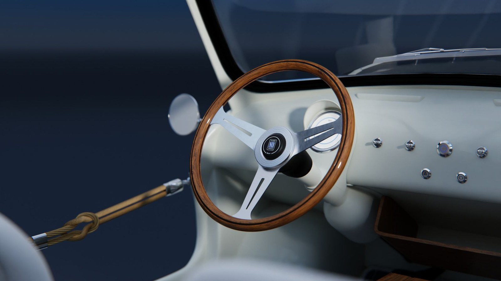 The Hot Lab collaboration features a Nardi Marine steering wheel