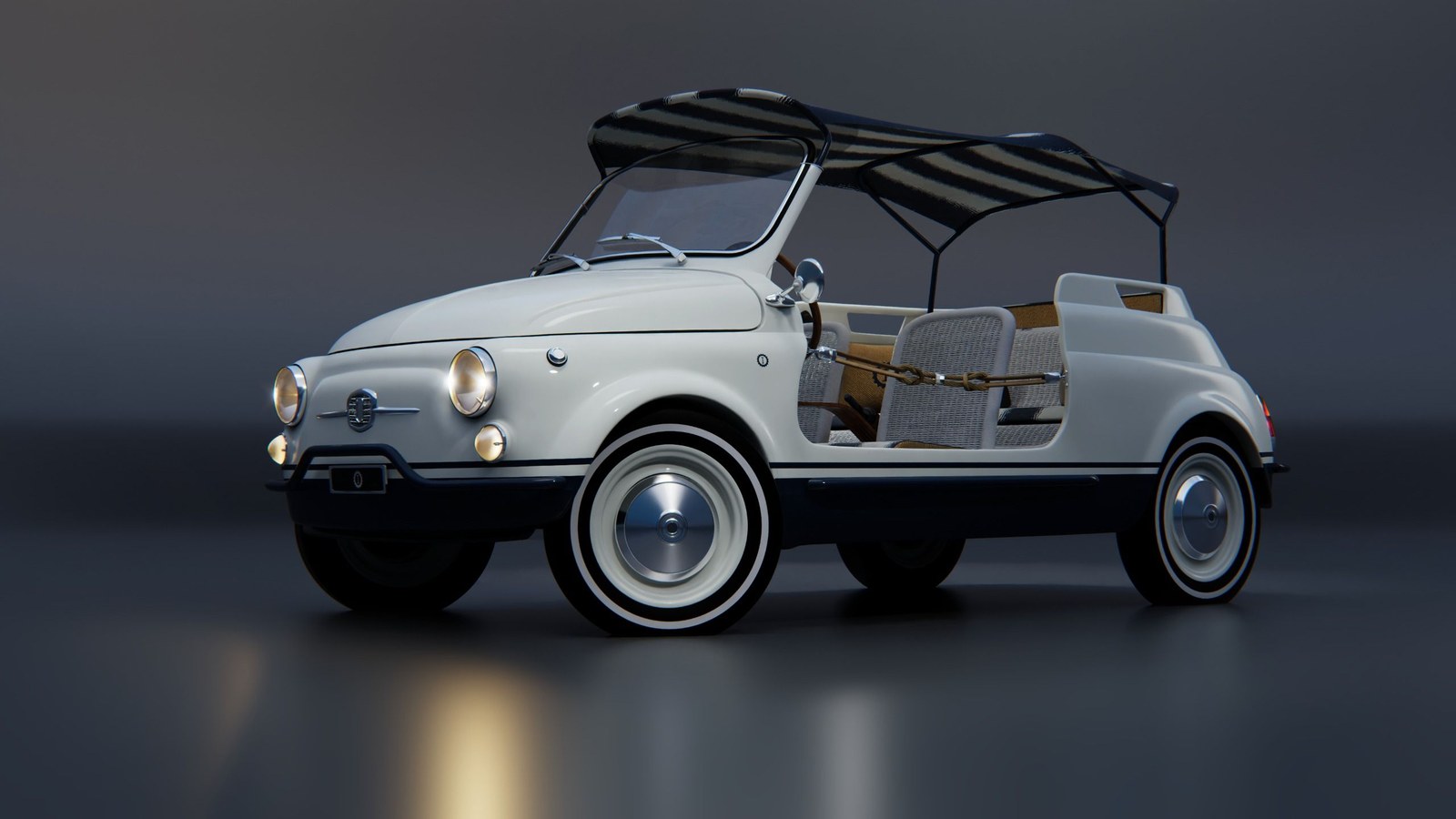 Hot Lab and Garage Italia give the Fiat 500 Spiaggina restomod a nautical makeover