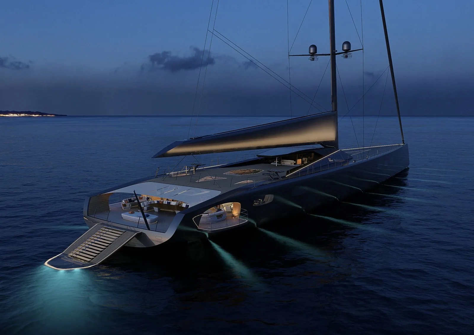 A rendering of Project 410 by Royal Huisman