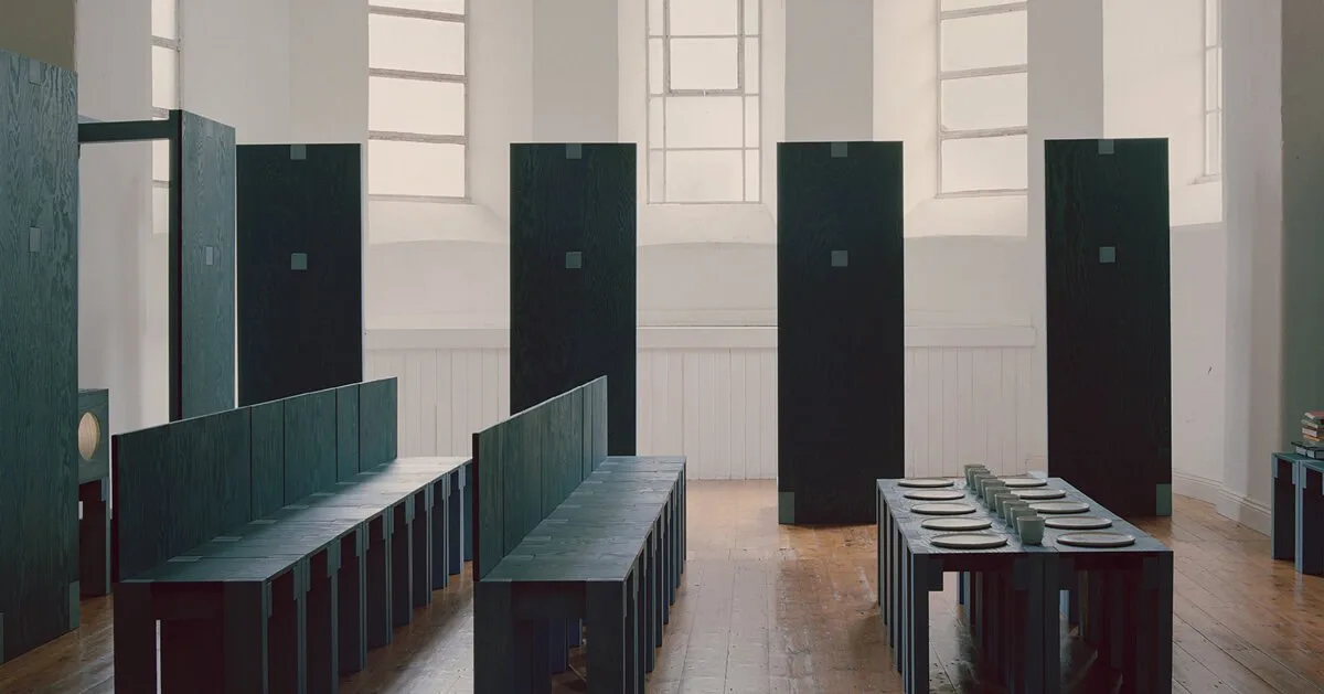 settle movable furniture installation forms temporary public interior in ireland