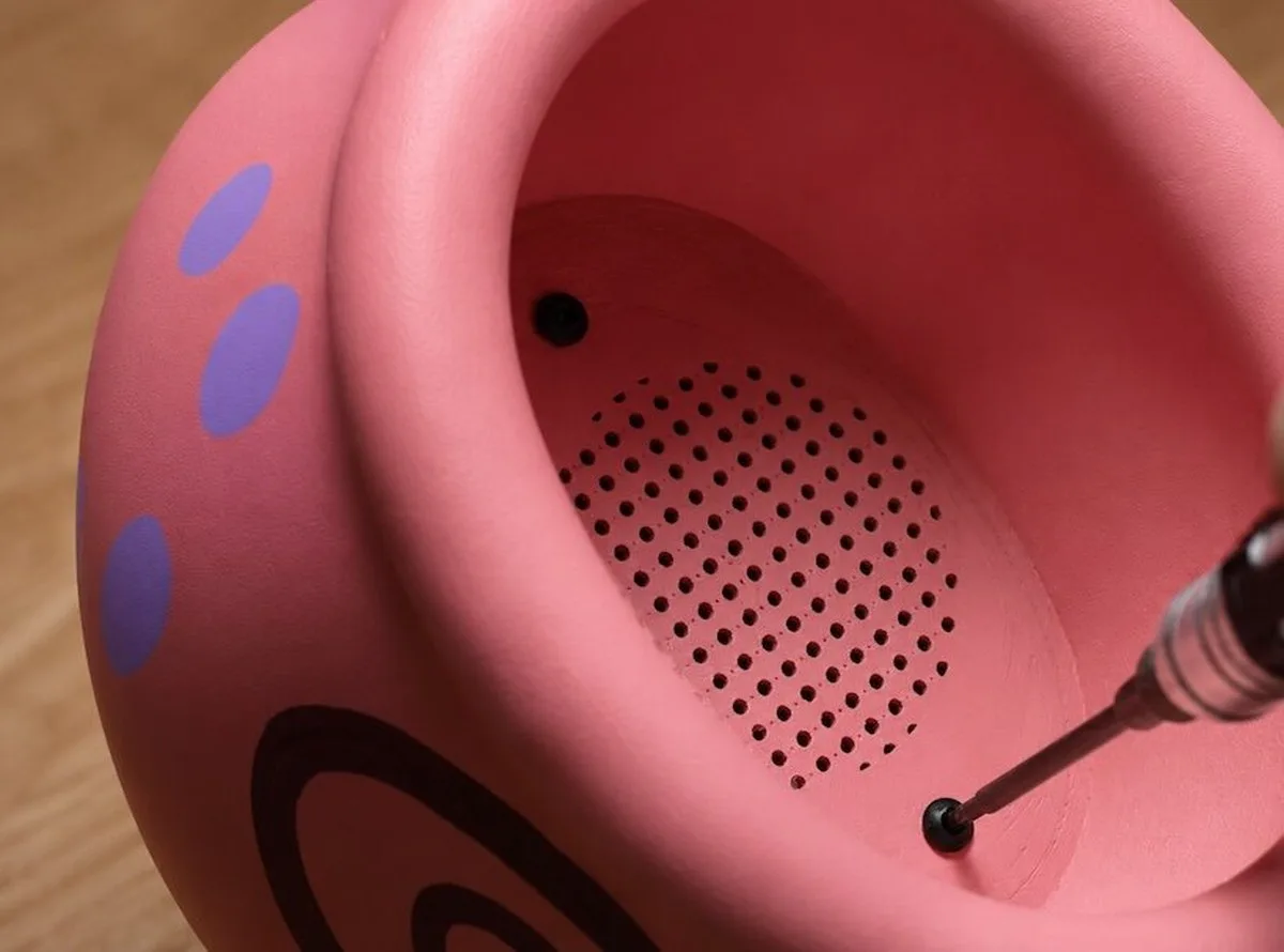 spongebob’s gary the snail turns into 3D printed speaker using discarded alarm clock parts - 2