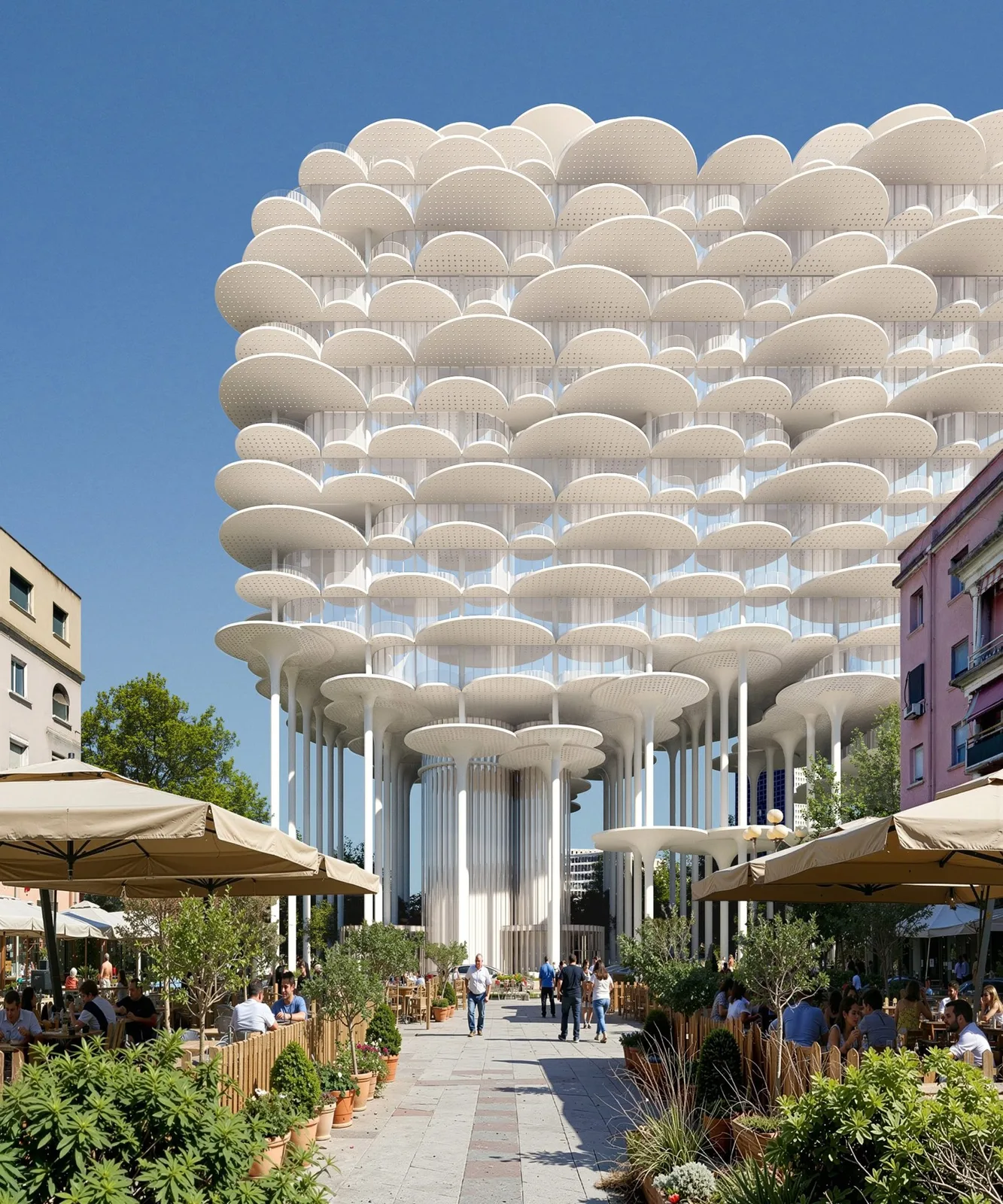BIG's design for Tirana Fountain Tower in Albania