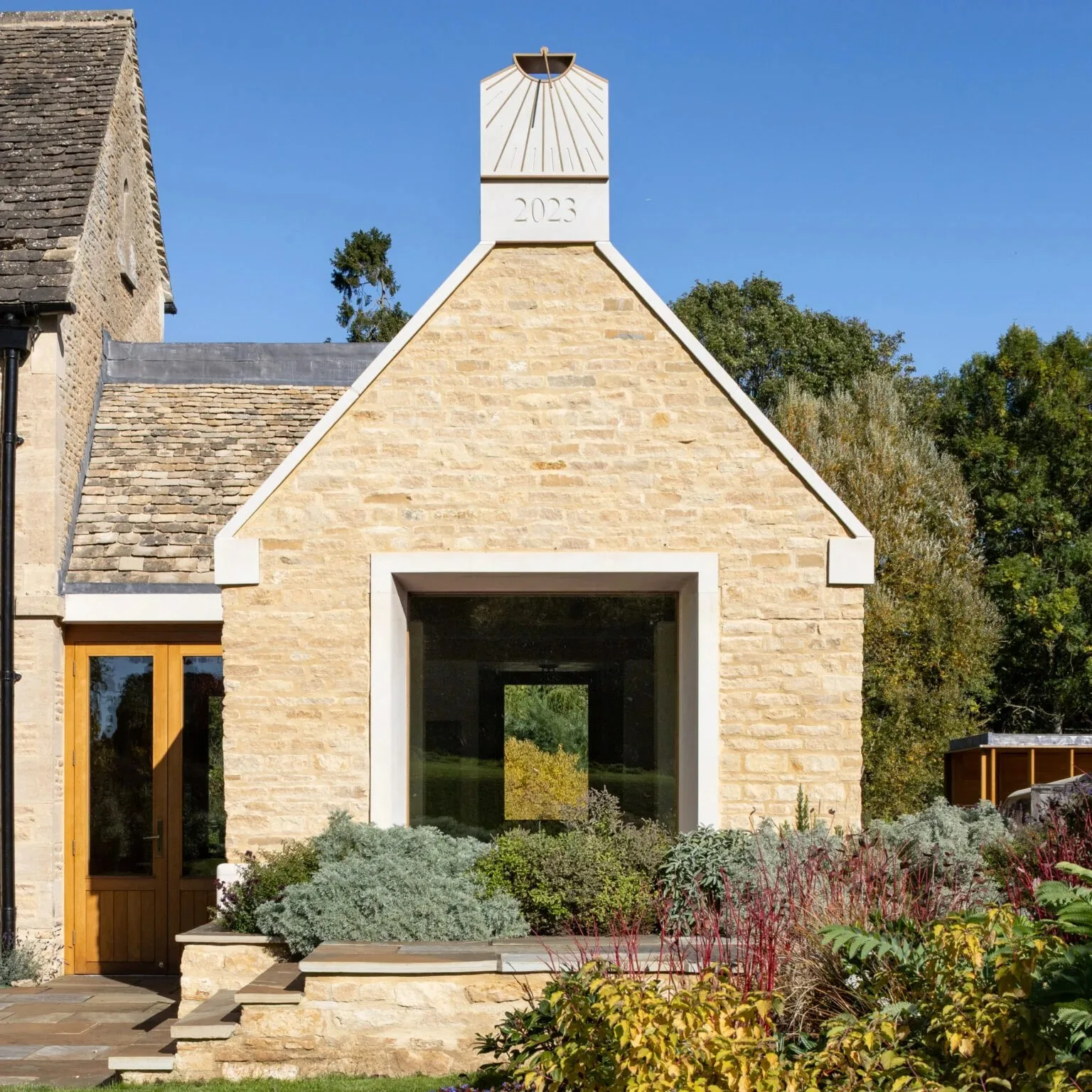 Exterior view of a house extension by Prest Vale Architects