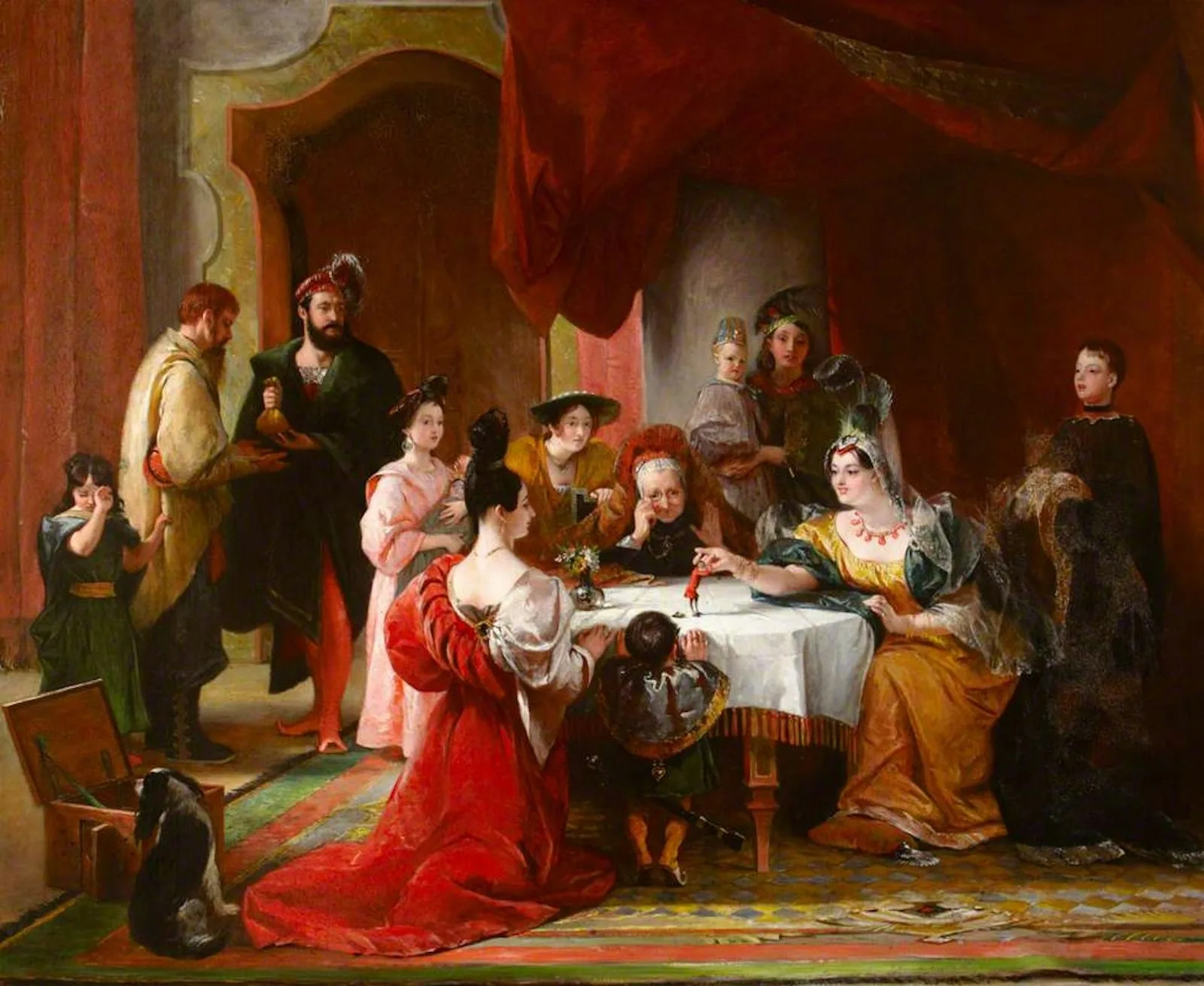 Gulliver Presented to the Queen of Brobdignag by Charles Robert Leslie (1835). National Trust, CC BY-NC