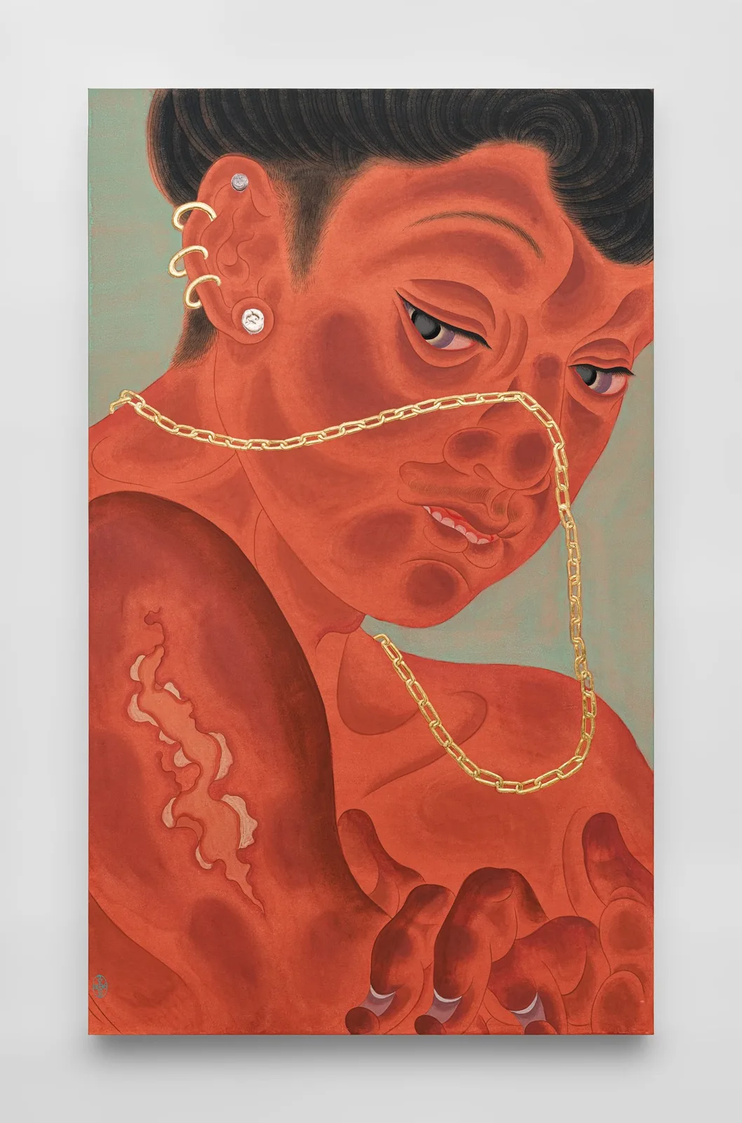 Left: Esther Schipper Tseng and Chien-Ying,Afterglow, 2026. Right: Kaikaikiki Gallery, Chiho Aoshima,Peony,120 x 95 x 85 mm 2026 Ceramic.